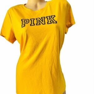 PINK Victoria's Secret Bold Yellow Tee